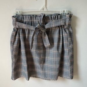 Plaid mini skirt